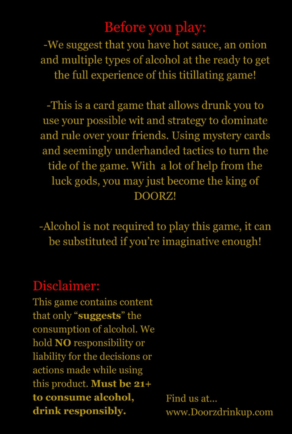 DOORZ The Party Game