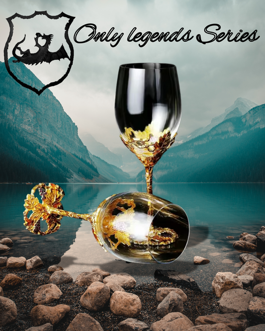 ONLY LEGENDS SERIES Golden Enamel Wine Glass